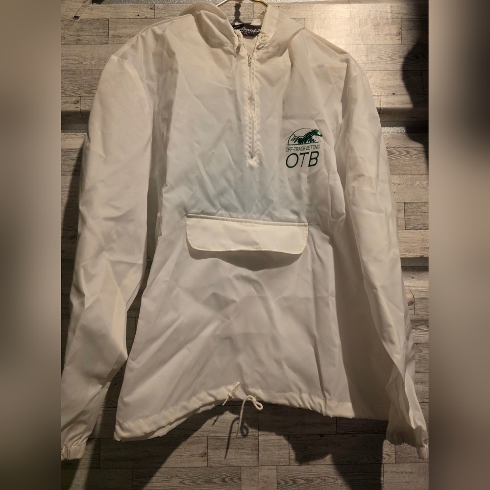 Vintage White OTB Windbreaker Jacket